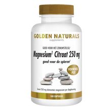 Foto van Golden Naturals Magnesium Citraat 250 mg