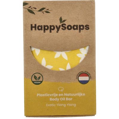 Happysoaps Body oil bar exotic ylang ylang 70 gram - Bodycreme/gel/lotion