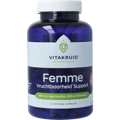 Vitakruid Femme vruchtbaarheid support 120 vegetarische capsules - Algemeen
