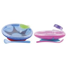 Foto van Nuby Warmtebehoudend bordje met zuignap & lepel