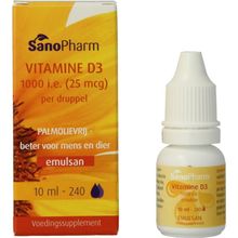 Foto van Sanopharm Vitamine D3 1000IE Emulsan