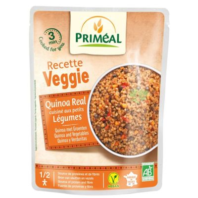 Primeal Recette Veggie Quinoa gekookt met groente