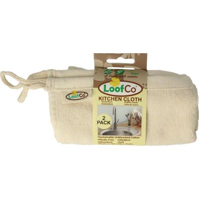 Loofco Vaatdoekjes bio 2 stuks - Overig huishoudelijk