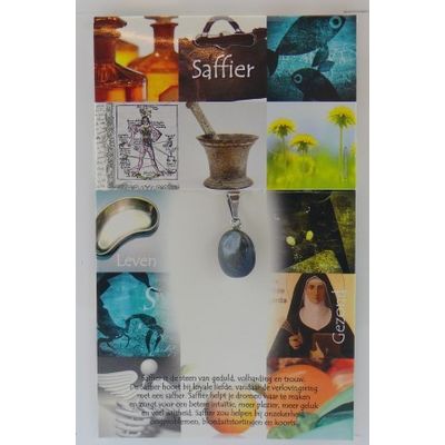 Hanger gezondheidssteen saffier 1 stuks - 