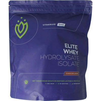 Vitakruid Elite whey protein chocolade 990 gram - Sportvoeding