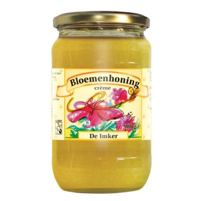 De Imker Bloemenhoning creme De Imker Bloemenhoning creme 900 gram - Honing