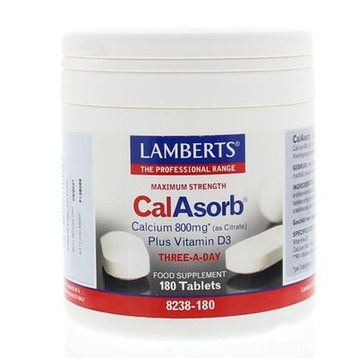 Lamberts CalAsorb (calcium citraat) & Vitamine D3