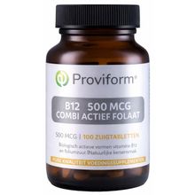 Foto van Proviform Vitamine B12 500mcg combi actief folaat