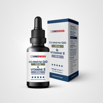 Uni Swiss-Pharma Co-Enzym Q10 en Vitamine E 10 Milliliter - Overige vitaminen/mineralen
