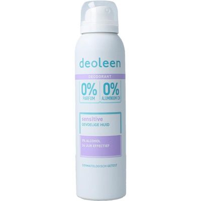 Deoleen Deodorant spray 0% sensitive 150 Milliliter - Deodorant