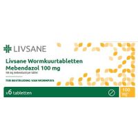 Livsane Mebendazol 100 mg wormkuur