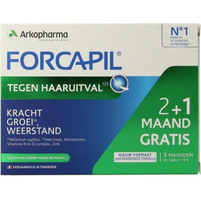 Forcapil Tegen haaruitval prom 90 tabletten - Fytotherapie