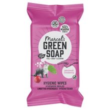 Marcel's GR Soap Cleansing whipes patchouli & cranberry bio Foto van Marcel's GR Soap Cleansing whipes patchouli & cranberry bio