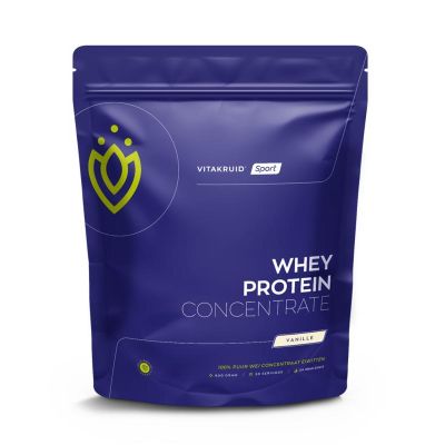 Vitakruid Whey protein vanille Vitakruid Whey protein vanille 900 gram - Sportvoeding