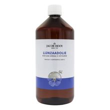 Foto van Lijnzaad olie inwendig koudgeperst