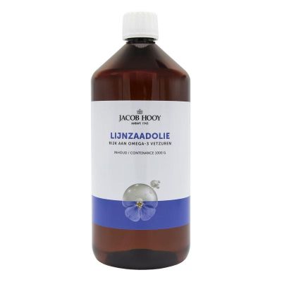 Lijnzaad olie inwendig koudgeperst 1 liter - Vetzuren