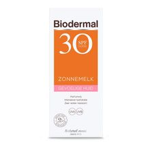 Foto van Biodermal Zonnemelk SPF30 gevoelige huid