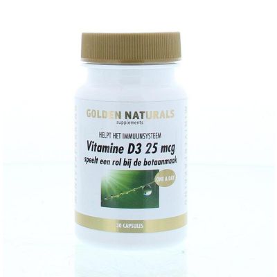 Golden Naturals Vitamine D3 25mcg