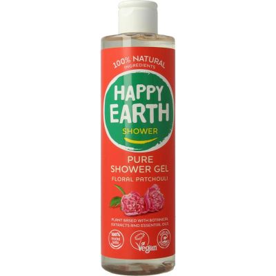 Happy Earth Pure showergel floral patchouli Happy Earth Pure showergel floral patchouli 300 Milliliter - Bad/douche