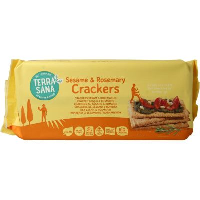Terrasana Crackers sesam & rozemarijn 250 gram - Crackers