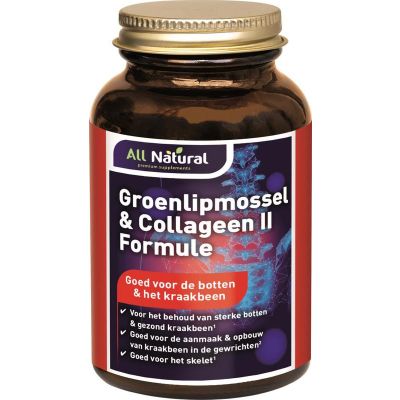 All Natural Groenlipmossel & collageen ii f All Natural Groenlipmossel & collageen ii f 60 tabletten - Overige vitaminen/mineralen