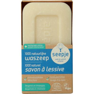 Seepje Waszeep & vlekverwijderaard bergamot & limoen 120 gram - Reinigingsmiddel