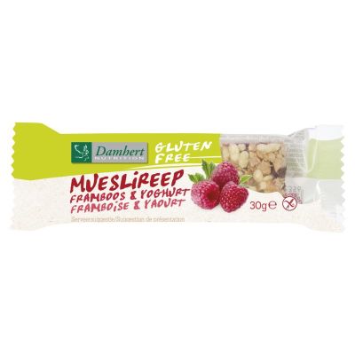 Foto van Damhert Mueslireep framboos glutenvrij