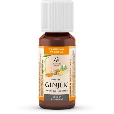 Lemon Pharma Ginjer original gember forte bio Lemon Pharma Ginjer original gember forte bio 20 Milliliter - Overige vitaminen/mineralen