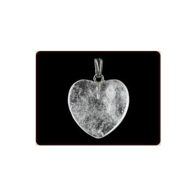 Hanger hart 20 mm bergkristal 1 stuks - 