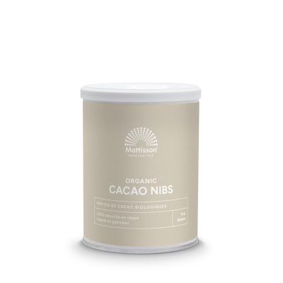 Mattisson Bio cacao nibs raw Mattisson Bio cacao nibs raw 150 gram - Overig reform/levensmiddelen