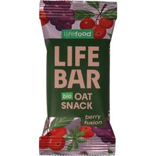 Foto van Lifefood Lifebar oatsnack berry fusion bio
