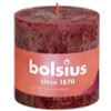 Afbeelding van Bolsius Rustiek stompkaars shine 100/100 velvet red