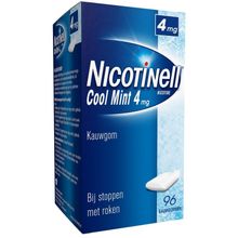 Foto van Nicotinell Kauwgom cool mint 4 mg