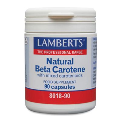 Lamberts Vitamine A 15 mg natuurlijke (beta caroteen) Foto van Lamberts Vitamine A 15 mg natuurlijke (beta caroteen)
