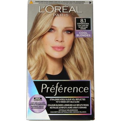 Loreal Preference 8.1 copenahague licht asblond
