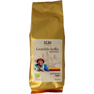 Sun Coffee Gezeilde koffiebonen dark roast bio