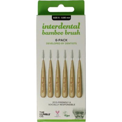 The Humble Co Interdental borstel 0.80 mm groen