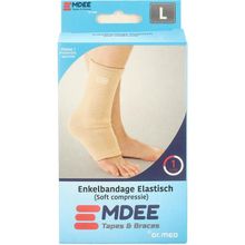 Emdee Elastic support enkel maat L huidskleur Foto van Emdee Elastic support enkel maat L huidskleur