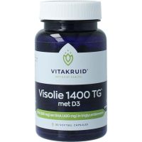 Vitakruid Visolie 1400 + D3 triglyceriden EPA 40% DHA 30%