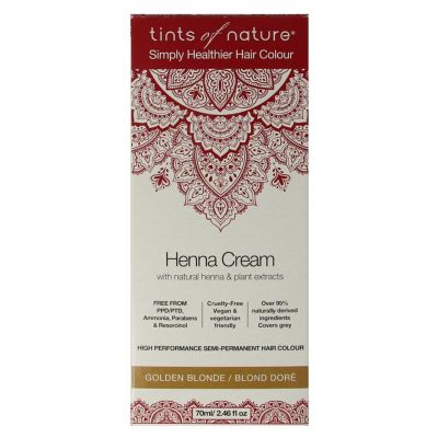 Foto van Tints Of Nature Henna cream golden blond semi permanent