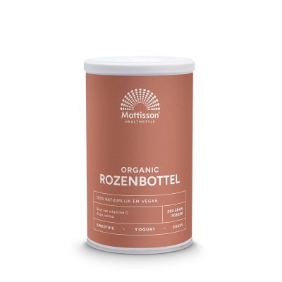 Mattisson Rozenbottel poeder biologisch 200 gram - Kruiden
