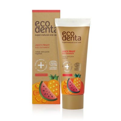 Ecodenta Tandpasta kids juicy fruit Ecodenta Tandpasta kids juicy fruit 75 milliliter - Tandpasta