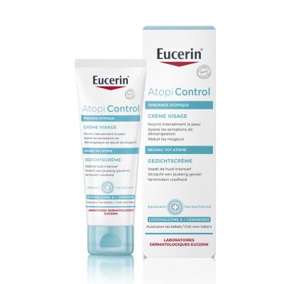 Eucerin AtopiControl kalmerende gezichtcreme 50 Milliliter - Dag en Nachtcreme