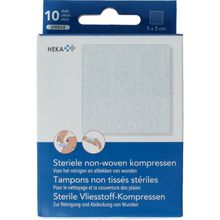 Heka Kompres non-woven 5 x 5 cm steriel Foto van Heka Kompres non-woven 5 x 5 cm steriel