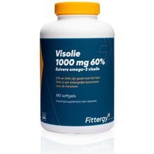 Foto van Fittergy Visolie 1000 mg 60%