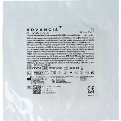 Advancis Activon manuka gaasverband 10 x 10 Advancis Activon manuka gaasverband 10 x 10 1 stuk - Zalfgaas