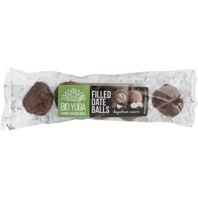 Bioyuga Date balls hazelnut & cacao cream bio Bioyuga Date balls hazelnut & cacao cream bio 45 gram - Voeding