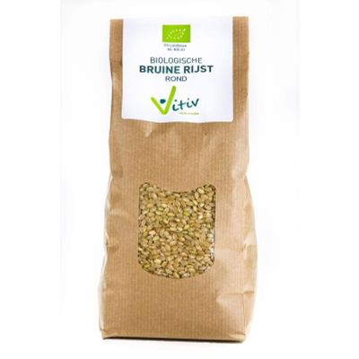 Vitiv Rijst bruin rond Vitiv Rijst bruin rond 1 kilogram - Overig reform/levensmiddelen