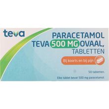 Paracetamol 500 mg ovaal Foto van Paracetamol 500 mg ovaal