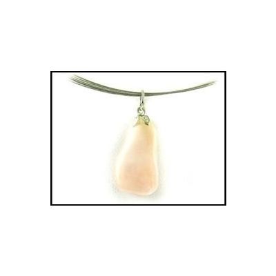 Edelsteenhanger roze kwarts 1 stuks - 